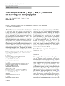 Mesos components (CaCl , MgSO , KH PO