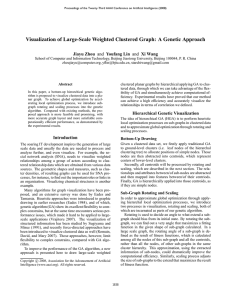 Visualization of Large-Scale Weighted Clustered Graph: A Genetic Approach Jiayu Zhou