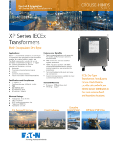 XP Series IECEx Transformers Resin Encapsulated Dry-Type Control &amp; Apparatus