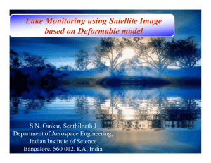 Lake Monitoring using Satellite Image based on Deformable model