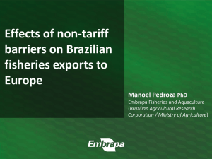 Effects of non-tariff barriers on Brazilian fisheries exports to Europe