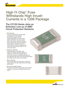 High I t Chip Fuse Withstands High Inrush