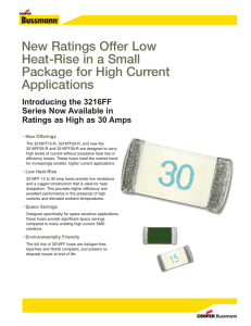 New Ratings Offer Low Heat-Rise in a Small Package for High Current Applications