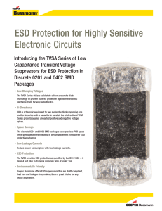 ESD Protection for Highly Sensitive Electronic Circuits