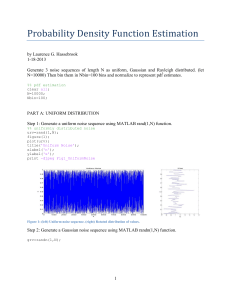 Probability	Density	Function	Estimation