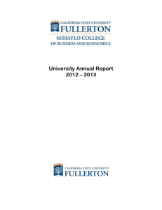 University Annual Report 2012 – 2013