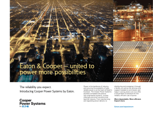Eaton &amp; Cooper – united to power more possibilities