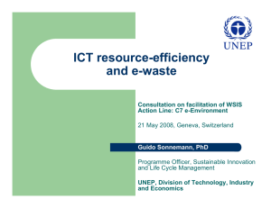 ICT resource-efficiency and e-waste