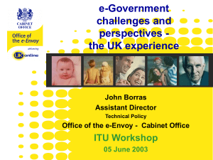 e-Government challenges and perspectives - the UK experience