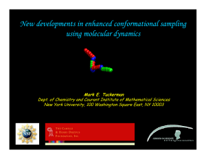 New developments in enhanced conformational sampling using molecular dynamics