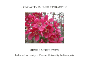 CONCAVITY IMPLIES ATTRACTION MICHA L MISIUREWICZ Indiana University – Purdue University Indianapolis