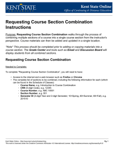Requesting Course Section Combination Instructions