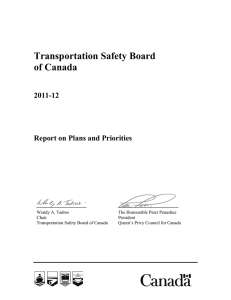 Transportation Safety Board of Canada 2011-12