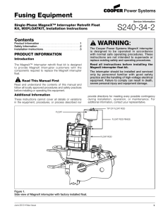 S240-34-2 fusing Equipment WarnInG: Contents