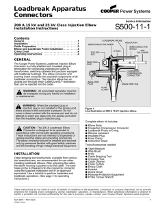 S500-11-1 Loadbreak Apparatus Connectors