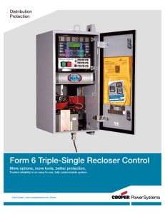 Form 6 Triple-Single Recloser Control Distribution Protection