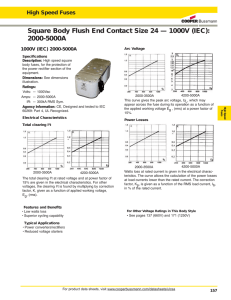 Square Body Flush End Contact Size 24 — 1000V (IEC): 2000-5000A