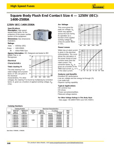 Square Body Flush End Contact Size 4 — 1250V (IEC): 1400-2500A