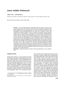 Linear Soluble Polybenzyls