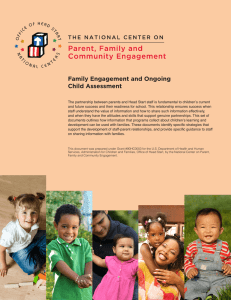 Family Engagement and Ongoing Child Assessment