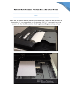 Konica Multifunction Printer: Scan to Email Guide