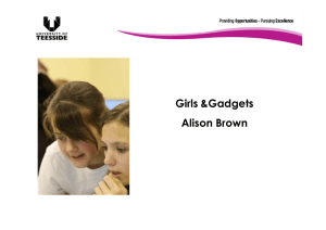 Girls &amp;Gadgets Alison Brown