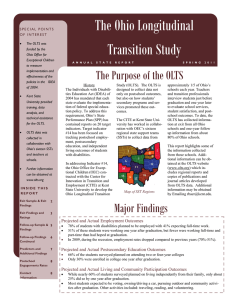 The Ohio Longitudinal Transition Study The Purpose of the OLTS