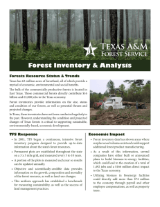 Forest Inventory &amp; Analysis Forests Resource Status &amp; Trends