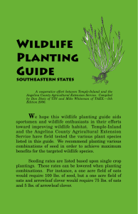 Wildlife Planting Guide southeastern states