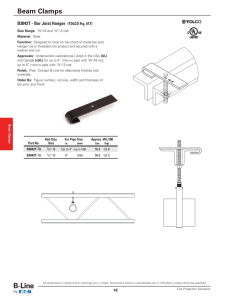 Beam Clamps B3042T - Bar Joist Hanger (TOLCO Fig. 61T)