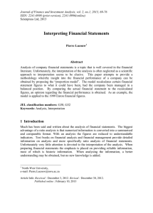 Interpreting Financial Statements Abstract