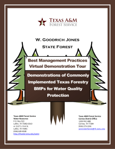 W. Goodrich Jones State Forest Best Management Practices