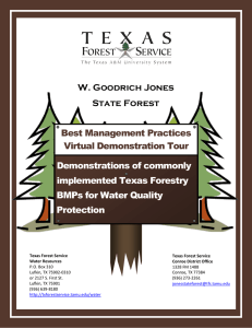 W. Goodrich Jones State Forest Best Management Practices