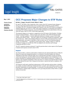 OCC Proposes Major Changes to STIF Rules