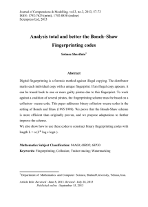 Analysis total and better the Boneh–Shaw Fingerprinting codes Abstract