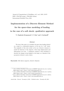 Journal of Computations &amp; Modelling, vol.1, no.2, 2011, 39-72