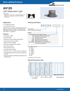 AV125 LED Obstruction Light Solar Lighting Products