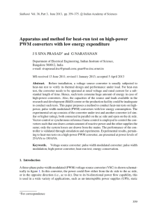 Apparatus and method for heat-run test on high-power and G NARAYANAN