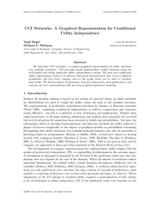 CUI Networks: A Graphical Representation for Conditional Utility Independence Yagil Engel