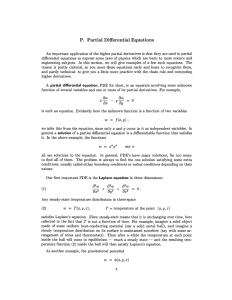 P.  Partial Differential Equations