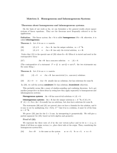 Matrices  3.  Homogeneous  and  Inhomogeneous ... Theorems  about  homogeneous  and  inhomogeneous ...