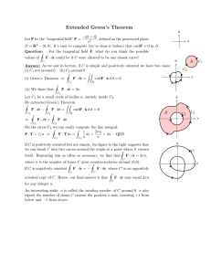 Extended  Green’s  Theorem