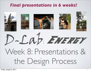 D-Lab Energy Week 8: Presentations &amp;