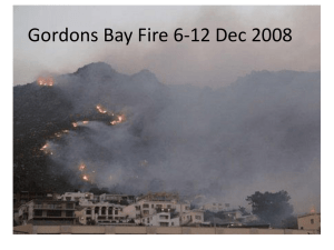 Gordons Bay Fire 6-12 Dec 2008