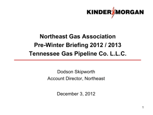 Northeast Gas Association Pre-Winter Briefing 2012 / 2013