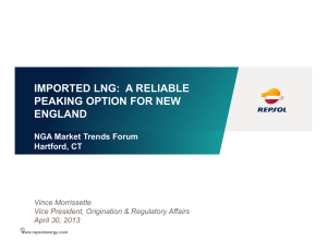 IMPORTED LNG:  A RELIABLE PEAKING OPTION FOR NEW ENGLAND