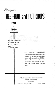 TREE FRUIT and HUT CROPS 1949 1910 tain tree fruits from 1935 to