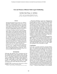 Fast and Memory-Efficient Multi-Agent Pathfinding Ko-Hsin Cindy Wang