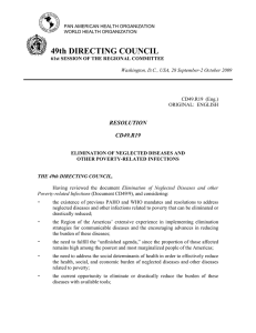 49th DIRECTING COUNCIL RESOLUTION CD49.R19