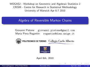 WOGAS2 - Workshop on Geometric and Algebraic Statistics 2